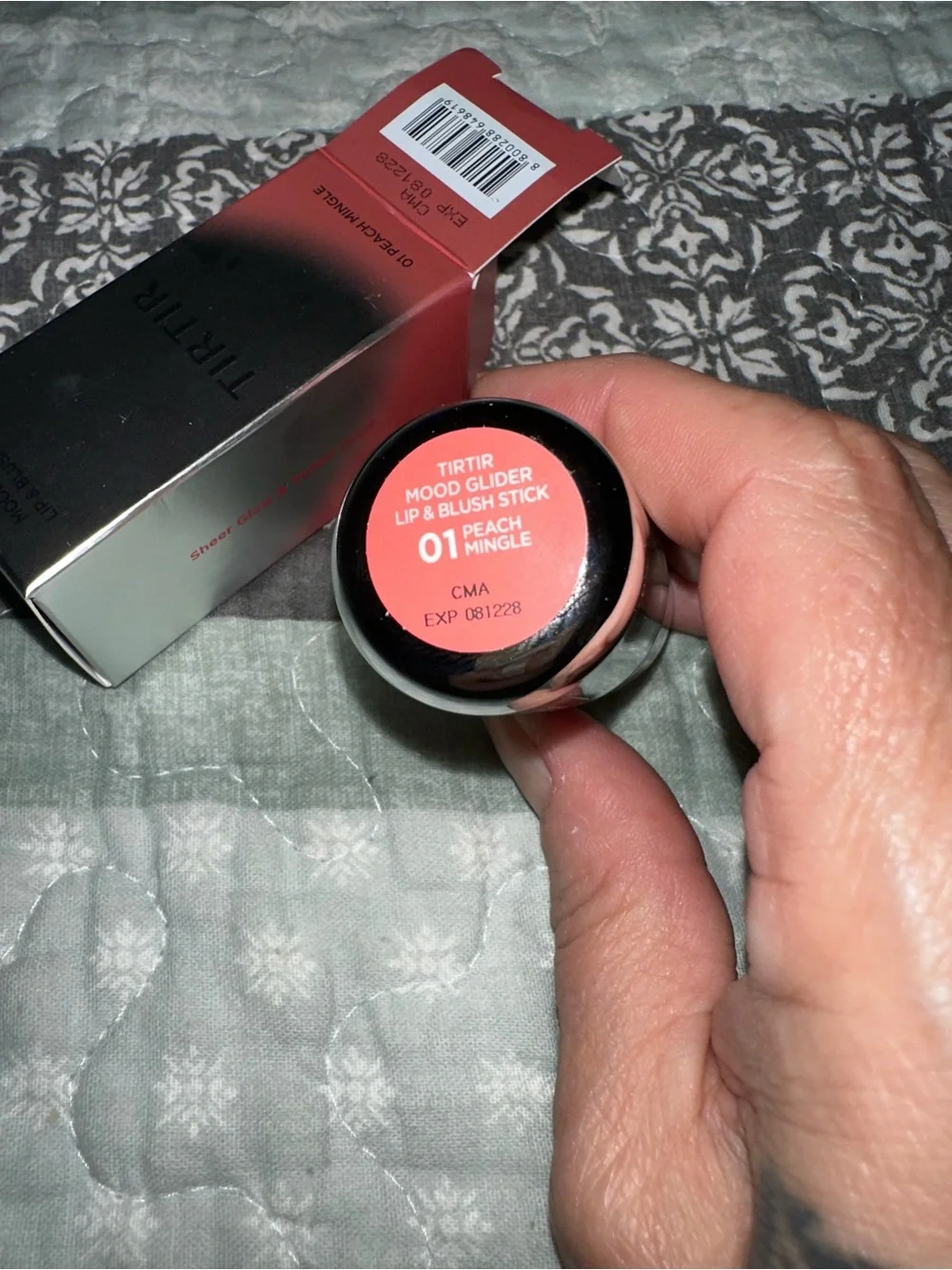 TIRTIR Mood Glider Lip & Blush Stick - 01 Peach Mingle